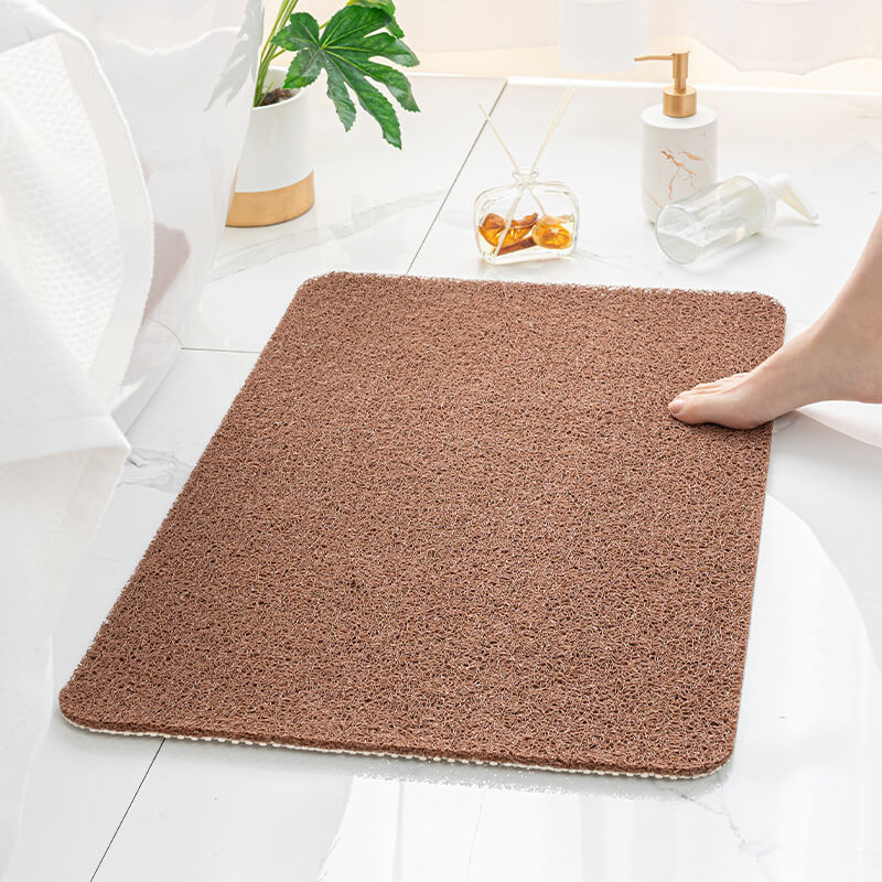 Large Shower Rug Non Slip Shower Mats Loofah Bathroom Bath Mat Carpet Drains