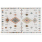 Colorful QuadrilateralImitation Cashmere Rug